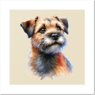 Border Terrier Watercolor - Beautiful Dog Posters and Art